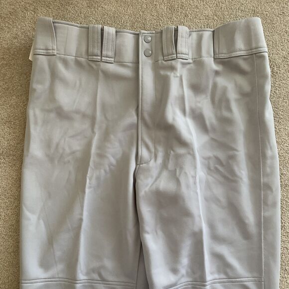 Mizuno Men's Performance Gray Baseball Pants - Hemmed Bottom‎ Adult XXL 38x36 - Picture 9 of 11